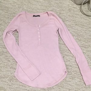 Abercrombie pink thermal Small NWOT
